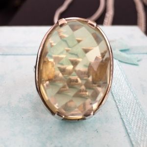 Beautiful lemon quartz sterling silver ring